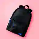 Mochila Básica Con Detalles en Contraste Negro Miniso