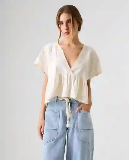 Camisa Mujer Crudo Talla XS 612G000_CRU110606 Americanino