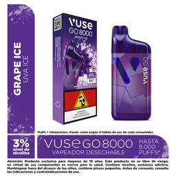 Vapeador Vuse Go 8000 Puff Grape Ice