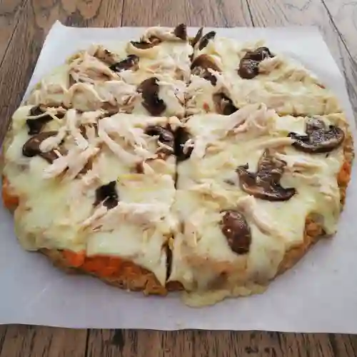Pizza Sin Gluten Pollo y Champiñones