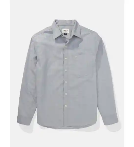 Camisa Hombre Color Gris Talla LARGE American Eagle