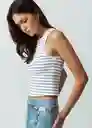 Camiseta Mujer Crudo Preteñido Talla M Naf Naf