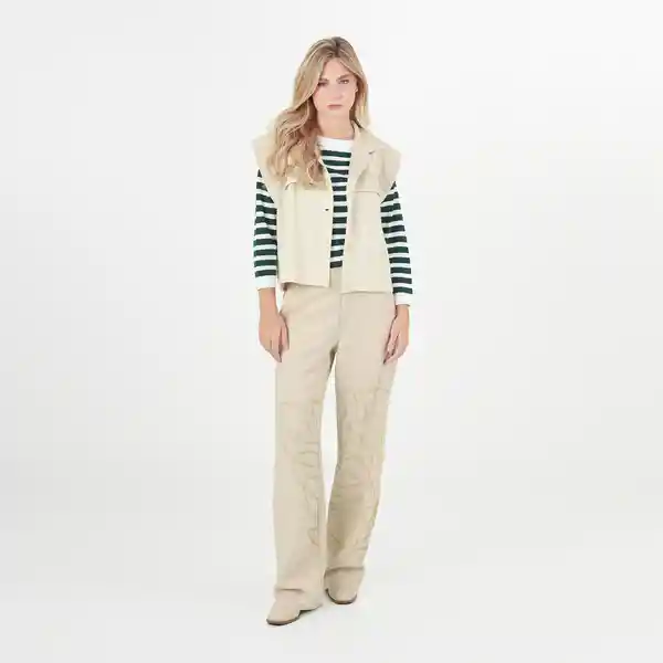 Chaleco Cuello Neru Manga Sisa Café Talla S 702355