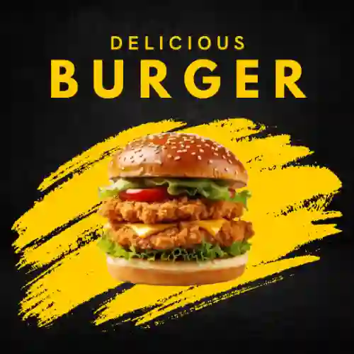 Hamburguesa Doble Pollo Crispy