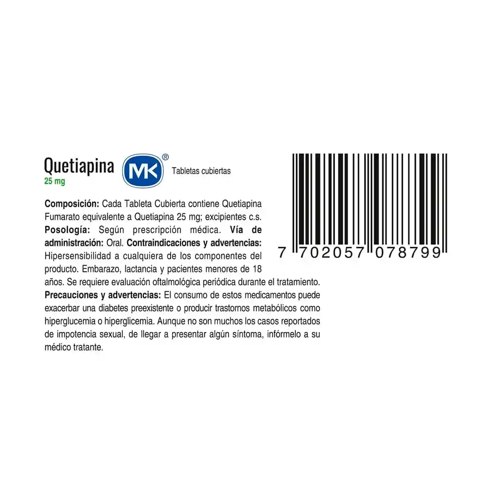 Mk Quetiapina (25 mg)