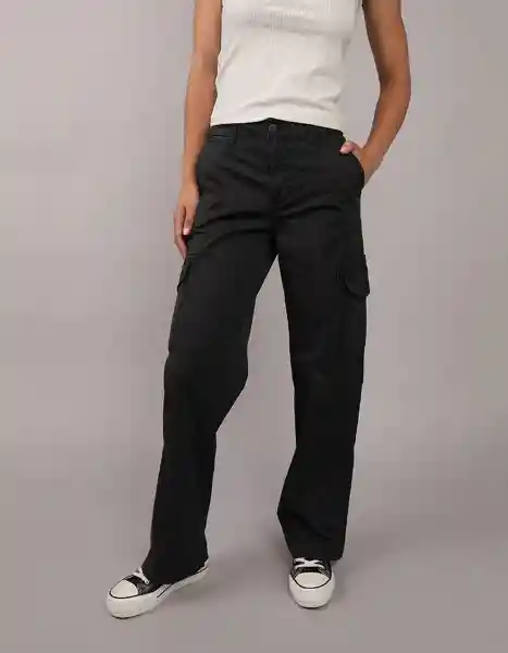 Pantalón Mujer Negro Talla 4 REGULAR 5212001 American Eagle