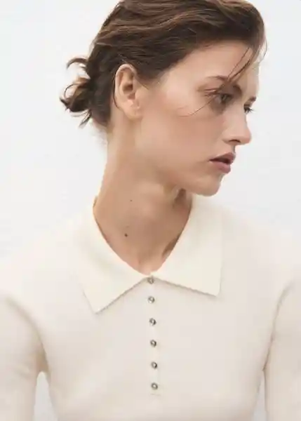 Jersey Twenties Crudo Talla M Mujer Mango