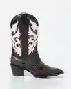 Botas Western Femenino Negro Sombrío Ultra Oscuro 38 Chevignon