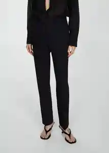 Pantalón Boreal Negro Talla 38 Mujer Mango