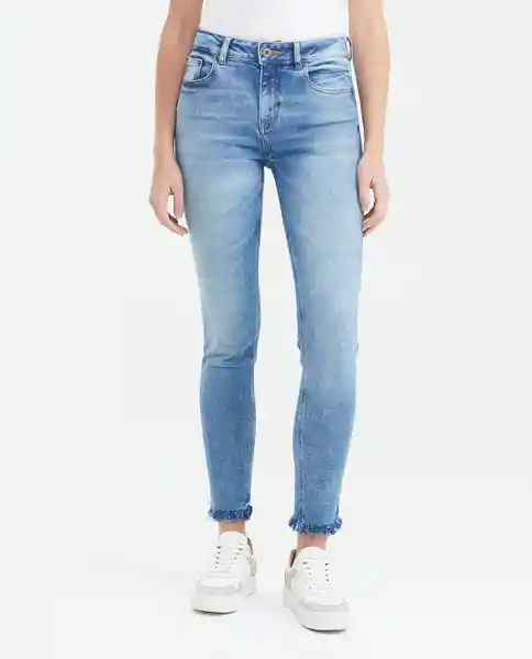 Jean High Rise Cosmo Claro Azul Cristalino Claro 4 Chevignon