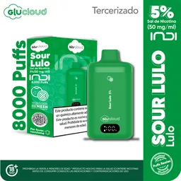 Glucloud Vape Sour Lulo Indi / 8000 Puffs