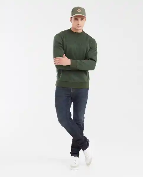 Buzo With Fabrics Verde Selvoso Ultraoscuro Talla L Chevignon