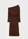 Vestido Aria Marrón Talla XS  Mujer Mango