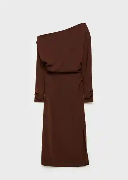Vestido Aria Marrón Talla XS  Mujer Mango