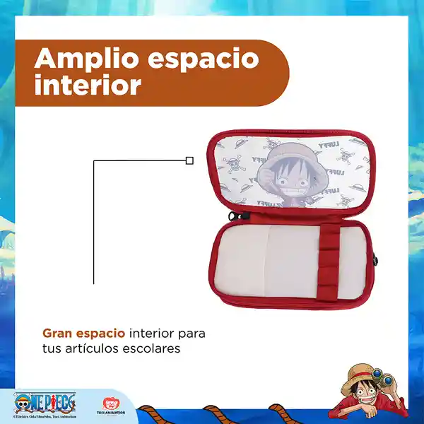 Lapicera de Doble Capa Luffy Serie One Piece Miniso