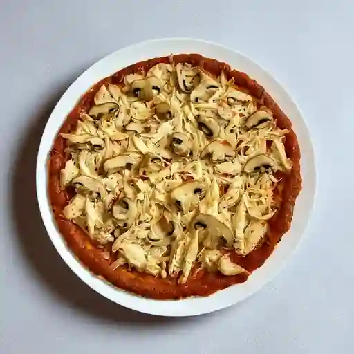 Pizzeta de Pollo con Champiñones