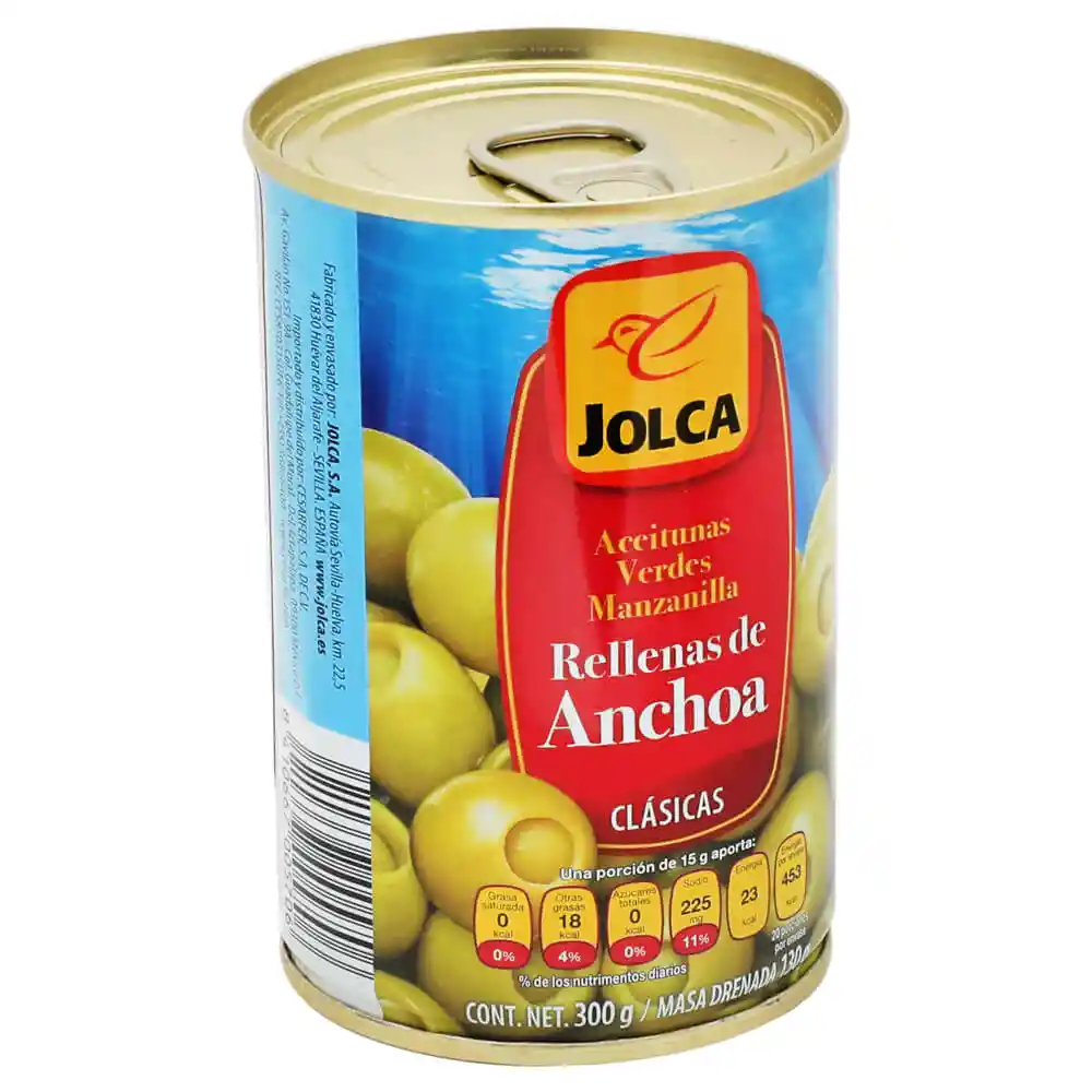 Jolca Aceitunas Verdes Rellenas de Anchoas