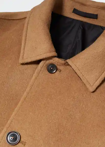 Abrigo Mistrict Camel Talla L Hombre Mango