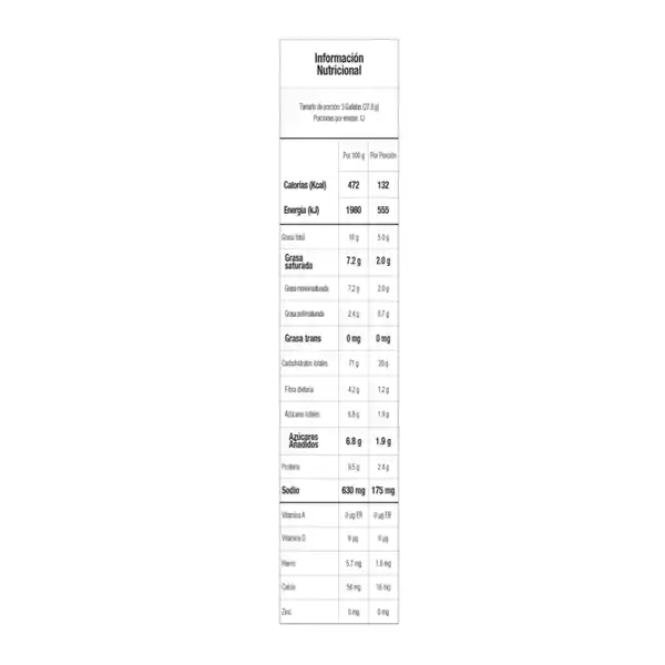 Dux Galleta Integral 12 Und