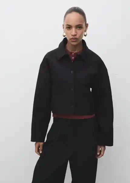 Chaqueta Julia Negro Talla M Mujer Mango