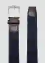 Cinturón Elastic Navy Talla 90 Hombre Mango