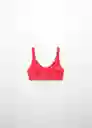 Top Bikini Virgilp Rojo Talla 27 Mujer Mango