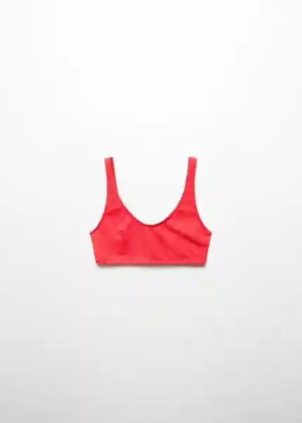 Top Bikini Virgilp Rojo Talla 27 Mujer Mango