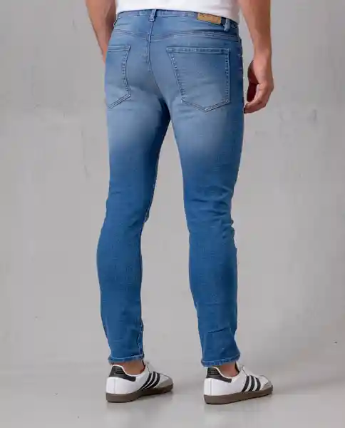 Jean Súper Slim Hombre Azul Denim Medio T 34 40566 Rifle