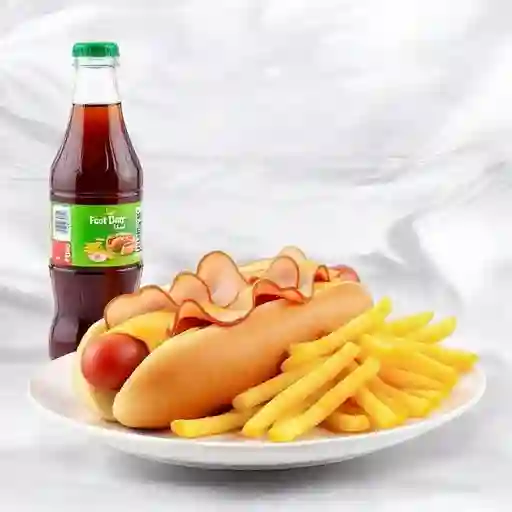 COMBO PERRO CON JAMÓN Y QUESO