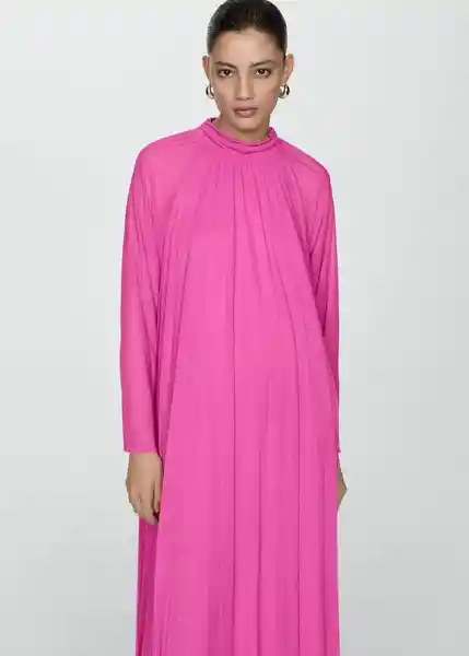 Vestido Blanca-a Rosa Talla XS Mujer Mango