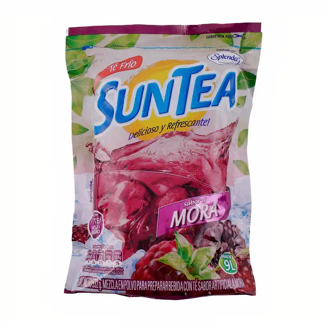 Suntea Té en Polvo Sabor a Mora