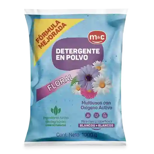 Detergente Polvo Multiusos Floral M&C