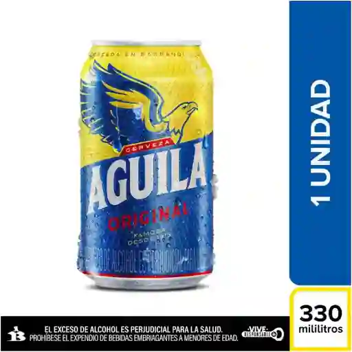 Cerveza aguila original lata 330ml