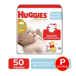 Huggies Pañales Natural Care Recién Nacido