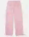 Pantalón Elástica Mujer Rosa Talla 0 American Eagle