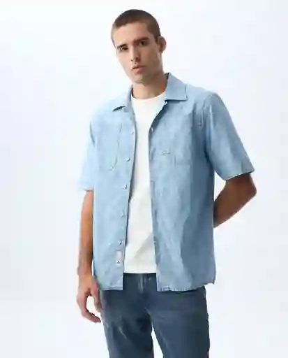 Camisa Hombre Azul Talla L 511G001_AZU114604 Americanino