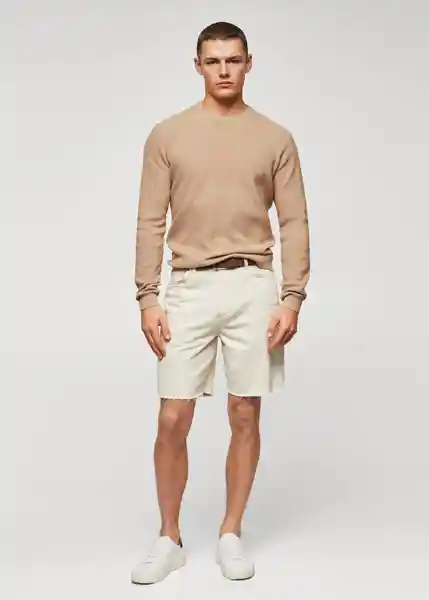 Saco Jersey Antigua Beige Talla L 47040809_08 Hombre Mango