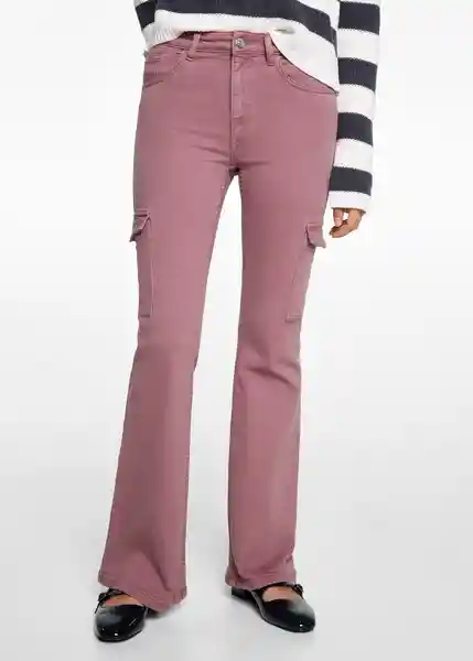 Jean Flarecar Rosa Pastel Talla 23 Niñas Mango