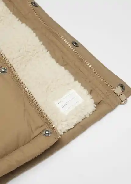 Abrigo Anorak Pedro Beige Talla 67 Niños Mango