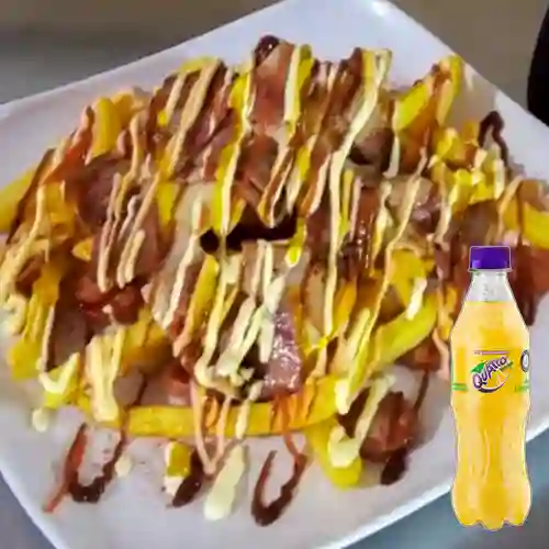 Combo Salchipapa + Quatro Original 400ML