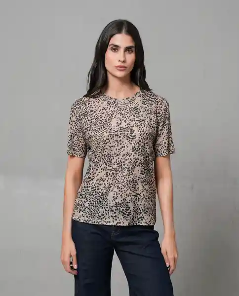 Camiseta Mujer Beige M 203G005_BEI161010 Rifle