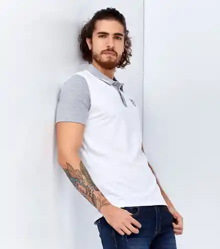 Unser Camiseta Polo Blanco Talla L 823762