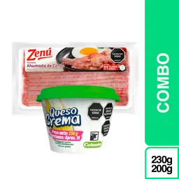 Combo Zenu Tocineta Ahumada de + Colanta Queso Crema