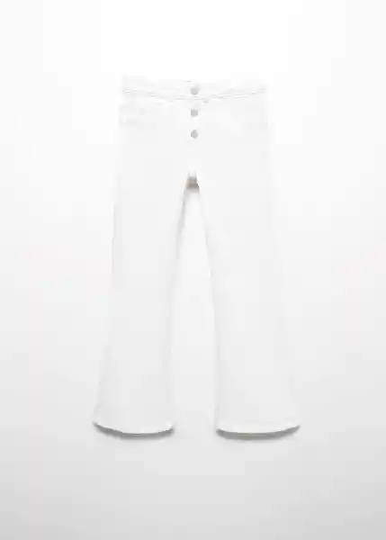 Jean Flare 6 Blanco Talla 11 Niñas Mango