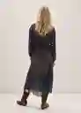 Vestido Luisa Antracita Talla S Mujer Mango