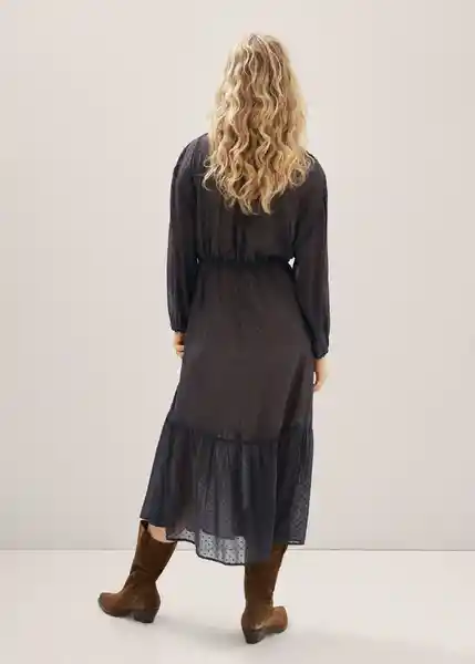 Vestido Luisa Antracita Talla S Mujer Mango