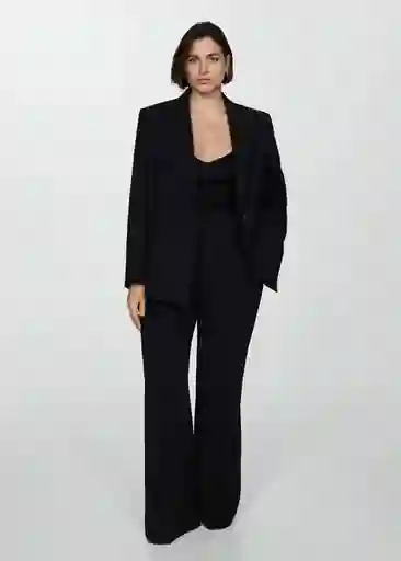 Blazer Iguana Negro Talla S Mujer Mango