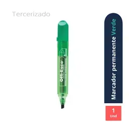 Marcador Permanente Oe-520 Offiesco Verde - El Tio -