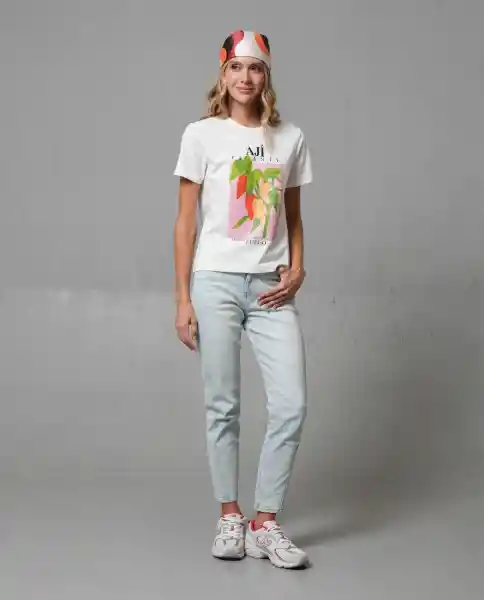 Camiseta Mujer Crudo Talla XL 203G018_CRU110104 Rifle