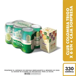 Combo Club Colombia Cerveza Trigo 6 Und + Caja Misteriosa